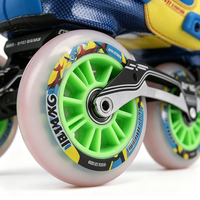 Patins à roulettes en fibre de carbone pour adultes, roulements ABEC, trois roues, grandes roues en PU, rollerblades de course professionnelles Ruidongle
