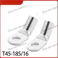 Terminales de Anillo de Cobre Plateados en Estaño de Alta Calidad, Curvados a 90 Grados, para Cables SST 4-6/4.0mm2, Conector de Crimpado para Audio y Video