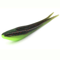 OEM 12cm 11g TPE Minnow Pêche à la traîne en eau salée Flasher Leurre Truite Appât souple Queue de pagaie Son Leurres de pêche Poissons d'eau douce Rivières