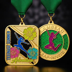 Medallas de Baile en Forma de Corazón con Relieve 3D, Premios para Bailarines de <span class=keywords><strong>Ballet</strong></span> con Cintas Personalizadas para Recitales, Competiciones y Reconocimiento de Equipos - Product Image 6