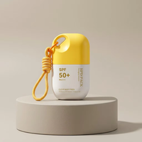 Botellas de Loción Cosmética Personalizadas de PE, Forma Cilíndrica, Vacías, para Protector Solar, Crema Facial, Recargables, con Tapa de Rosca, 40 ml, Logotipo Personalizado HAPUTA