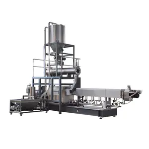 Vegetarian Soya Protein Equipment Texture Soya Protein Food Making Machinery Textured Soya Protein Tvp Chunks Extrusion Machine