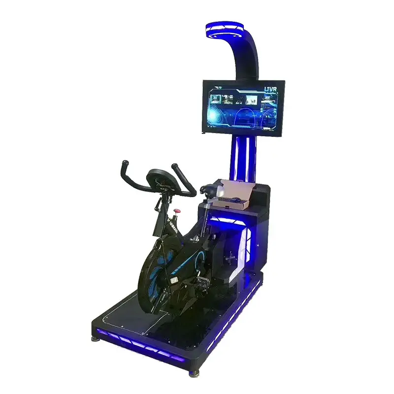 2021 новый динамический виртуальный 9D тематический парк VR игровая консоль с монетоприемным управлением Электрический гоночный велосипед