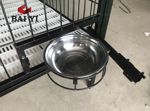 Penjualan Terbaik kandang anjing baja besar tahan lama bersirkulasi rumah logam luar ruangan dengan desain Solid dan nampan plastik - Product Image 3