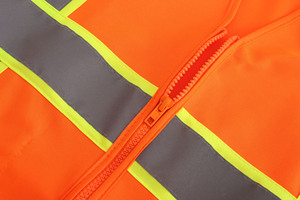 Chaleco DE SEGURIDAD ANSI Hi Vis Chaleco de trabajo de construcción de dos tonos Ropa DE SEGURIDAD reflectante personalizable - Product Image 6