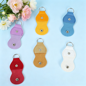 Étui de rangement portable et léger en cuir PU multicolore <span class=keywords><strong>pour</strong></span> médiators de <span class=keywords><strong>guitare</strong></span>/<span class=keywords><strong>basse</strong></span>, avec porte-clés créatif – En stock - Product Image 2