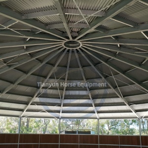 Caminador para Caballos de Acero Galvanizado para Exteriores con Diseño Duradero, Máquina Caminadora para Caballos Eléctrica Económica con <span class=keywords><strong>Velocidad</strong></span> Ajustable - Product Image 6