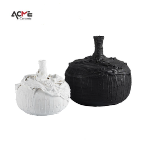 Decorazione della casa minimalista <span class=keywords><strong>vaso</strong></span> di lusso decorazioni per la casa accessori interni <span class=keywords><strong>vaso</strong></span> in ceramica bianca nera <span class=keywords><strong>Cactus</strong></span> - Product Image 3