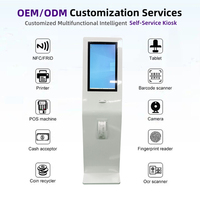 Quiosco de autoservicio de pie personalizado THLEE para restaurante, quiosco de pedido automático con pantalla táctil para quiosco de pago