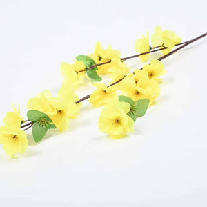 Branches artificielles de fleurs de pêcher, branche unique, fleur en soie, décoration de mariage, aménagement paysager extérieur - Product Image 1