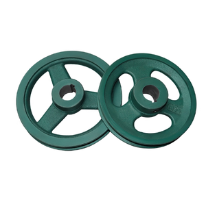 รอกเหล็กหล่อรูปสามเหลี่ยมแบบร่องเดี่ยวหนา 1B ขนาดเส้นผ่านศูนย์กลาง 165 มม. - Product Image 1