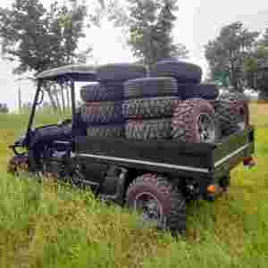Véhicule utilitaire électrique (UTV) 4x4 pour le transport d'équipements d'entraînement de football et la maintenance des terrains, véhicule de transport automatique homologué CEE - Product Image 5