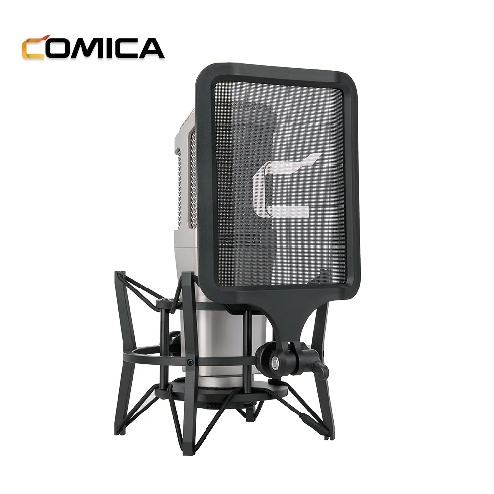 COMICA STM01 Professional Cardioid Studio Vocal Condenser Microphone for Computer Brocasting YouTube Gaming Recording (XLR Jack)
