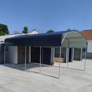 <span class=keywords><strong>Precio</strong></span> bajo 11x19 moderno Durable Metal resistente al viento medio cubierto techo arqueado garaje cochera para RV Camper autocaravana Estacionamiento - Product Image 1