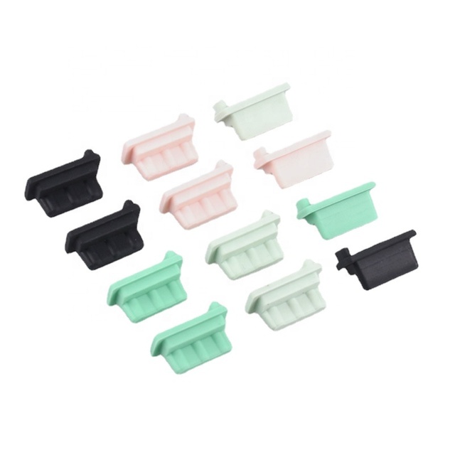 Cuten Wholesale Custom Input Micro Anti Port Type-C Rubber Silicone Cap Covers Silicone USB Dust Plug