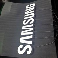 Enseignes LED électroniques de haute qualité en gros, lettres lumineuses frontales en ABS pour vitrines de marques Samsung, publicité de logos, hôpitaux