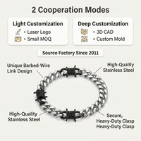 Bracelet chaîne cubaine en acier inoxydable plaqué or pour homme avec fermoir en zircon pour soirée