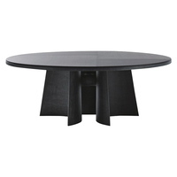 Table à manger moderne minimaliste en bois massif avec plateau en marbre naturel en option, table de cuisine ronde ou rectangulaire de style italien pour villa