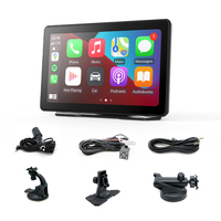 Radio con Pantalla Táctil IPS de 7 Pulgadas para Auto, con CarPlay, Android, Conexión Inalámbrica, Bluetooth y Cámara Trasera para Reversa