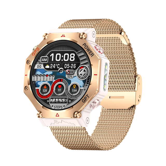GPS Positioning Round Shape Smart Watch Men Sport Bluetooth Call Health Monitoring Fitness Tracker Smartwatch for Men Women