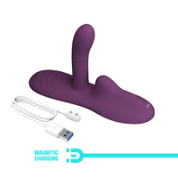 Pretty Love USB-Lade fernbedienung 5 Nicken Einstellung und 5 Vibrations einstellung Ball Moving Heating Sexspielzeug für Frauen