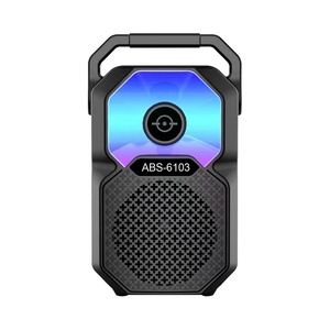 ลำโพงคาราโอเกะแบบพกพาสำหรับตั้งแคมป์กลางแจ้ง รุ่นใหม่ปี 2026 ขนาด 6.5 นิ้ว พร้อมไฟ LED RGB สำหรับคอมพิวเตอร์ เชื่อมต่อไร้สาย - Product Image 1