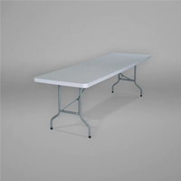 Table pliante en plastique de 180 cm pour l'extérieur, vente en gros