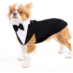 Conjunto <span class=keywords><strong>de</strong></span> Traje y Pañuelo para Perro HLC, Camisa Formal, Esmoquin para Mascotas, Disfraz para Perros, para Bodas, Festivales, Halloween, Navidad, Cumpleaños - Product Image 4