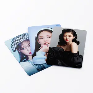 Cartão de papel impresso personalizado 55pcs, cartão da foto lomo para kpop