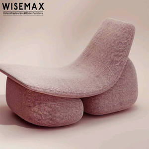 WISEMAX chaise longue moderne inclinable boucle cachemire confort accent loisirs canapé fauteuil chambre salon - Product Image 5