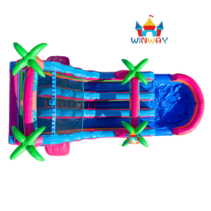 Tobogán Acuático Eléctrico Tropics de 18 Pies con Dos Carriles y Piscina, Inflable, para Niños, para Fiestas al Aire Libre, Diversión Acuática - Product Image 5