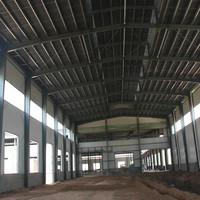 Structure de toit en métal industriel, charpente préfabriquée en acier pour entrepôt, bureaux et centres commerciaux, installation rapide