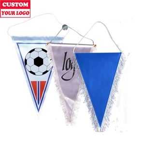 Groothandel Custom Logo Dubbellaags Voetbalclub Print Nationale Club Voetbal Sport Fans Opknoping Voetbalvlaggen Verticaal - Product Image 6