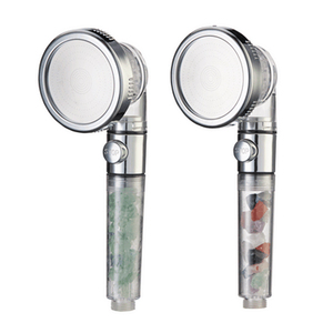 Soffione Doccia con Cristalli e Pietre Naturali per Spa e Guarigione Spirituale, Filtro Ionico per Doccia Manuale - Product Image 1