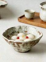 ISalt Original Summer Serenity Handgemaakte Rustieke Keramische Kleine Wabi-Sabi Stijl Vintage Creatieve Dessert- & Snackschaal