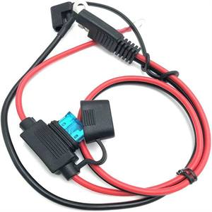 批发5米Waterpoof SAE 2pin至o形环端子线束电缆，带15A保护保险丝，用于汽车摩托车充电 - Product Image 4