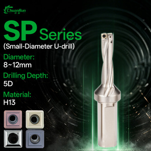 <span class=keywords><strong>Foret</strong></span> rapide SP à diamètre réduit 5D, en acier H13, anti-vibration, haute rigidité, avec plaquette en carbure SPMG indexable, <span class=keywords><strong>foret</strong></span> U SP à queue plate - Product Image 1