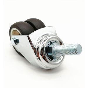 Rueda Giratoria de 50 mm con Rodamiento de TPR, Ruedas Silenciosas para Muebles - Product Image 1