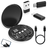 Nuevo Producto: Cable de Carga Rápida Multifunción de 60w para Teléfono, 5 en 1, con Caja de Almacenamiento, Juego de Cables de Datos, Cable de Carga para Teléfono, Cable de Datos USB