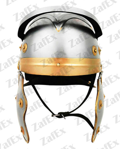 Casque romain médiéval poli de haute qualité, fait main, en acier doux antique, pour reconstitutions historiques, décoration intérieure, Renaissance - Product Image 2