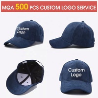 Venta al por mayor Gorras en blanco de 6 paneles de gamuza vegana gorras de béisbol estructuradas gorras de papá logotipo EMB personalizado hebilla gorras deportivas ajustables