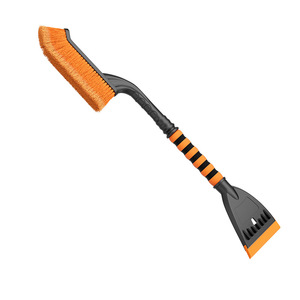 Cepillo quitanieves Chongteng con raspador de hielo para ventanas de coche, eliminación de nieve en invierno, mango de ABS naranja y negro - Product Image 1