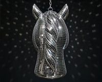 Boules de verre personnalisées de forme spéciale, rotatives. Convient pour les mariages, les soirées disco et les décorations de Noël.