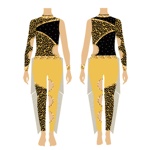 Offre Spéciale nouvelle mode léopard Sexy taille haute Cheer formation Dancewear Cheerleading uniforme <span class=keywords><strong>Majorette</strong></span> équipe Costume - Product Image 4