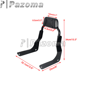 Barre Sissy à profil bas de style club de moto facile à installer pour Harley <span class=keywords><strong>M8</strong></span> Softail <span class=keywords><strong>Fat</strong></span> <span class=keywords><strong>Bob</strong></span> FXFB/FXFBS 2018-2025 - Product Image 5