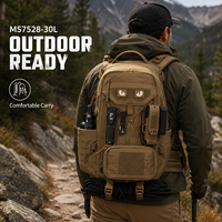 Sac à dos tactique découpé au laser avec système MOLLE en nylon antivol grande capacité pour la randonnée et le sport en plein air