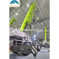 Grue tout-terrain avancée de 110 tonnes, 4x4, direction intégrale, grue mobile hydraulique pour la construction industrielle d'ensembles d'acier