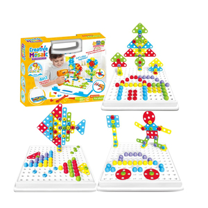 Kids Juguetes Brinquedos Educational Game Screw and Nuts Plastic Diy Construction Block <strong>Take</strong> <strong>Apart</strong> STEM <strong>Toy</strong> with Electric Drill - Product Image 1