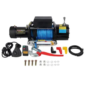 Heavy Duty Truck Electric Winch 22 000LBS With Synthetic Rope