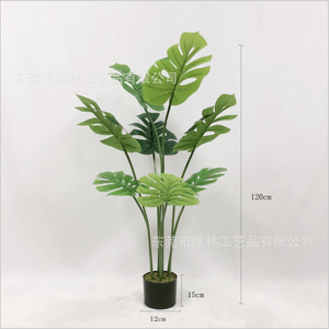 1.5m Monstera <span class=keywords><strong>Albo</strong></span> Grand Arbre Vert Artificiel <span class=keywords><strong>Plante</strong></span> Décorative En Plastique Durable Pour La Maison - Product Image 6